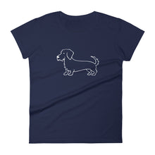 Load image into Gallery viewer, Dachshund Wire Haired - Women&#39;s T-shirt - WeeShopyDog
