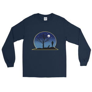 Dachshund Moon - Long Sleeve T-Shirt - WeeShopyDog