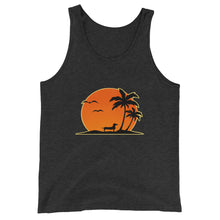 Load image into Gallery viewer, Dachshund Palm Tree - Unisex/Men&#39;s Tank Top - WeeShopyDog
