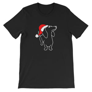 Dachshund Christmas Santa - Unisex/Men's T-shirt - WeeShopyDog