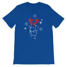 Load image into Gallery viewer, Dachshund Christmas Moose - Unisex/Men&#39;s T-shirt - WeeShopyDog
