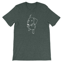 Load image into Gallery viewer, Dachshund Cute - Unisex/Men&#39;s T-shirt - WeeShopyDog
