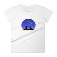 Load image into Gallery viewer, Dachshund Night Love - Women&#39;s T-shirt - WeeShopyDog
