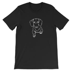 Dachshund Play - Unisex/Men's T-shirt - WeeShopyDog