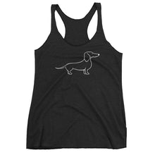Load image into Gallery viewer, Dachshund Happy - Women&#39;s Tank Top - WeeShopyDog
