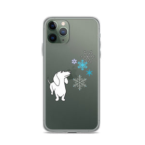 Dachshund Snowflakes - iPhone Case