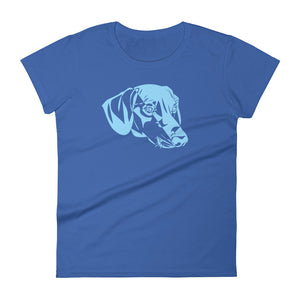 Dachshund Blue - Women's T-shirt - WeeShopyDog