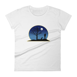 Dachshund Moon - Women's T-shirt - WeeShopyDog