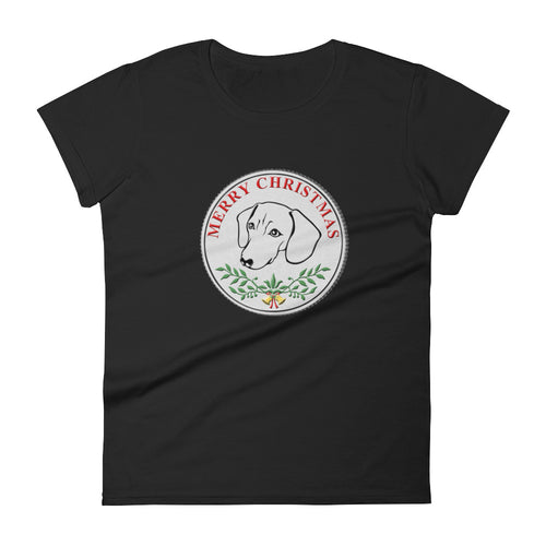 Dachshund Merry Christmas - Women's T-shirt - WeeShopyDog
