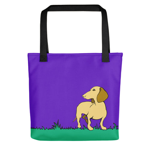 Dachshund Beauty Grass - Color Tote bag - WeeShopyDog