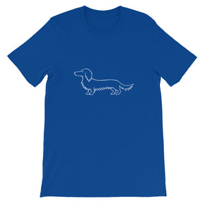 Dachshund Long Haired - Unisex/Men's T-shirt - WeeShopyDog