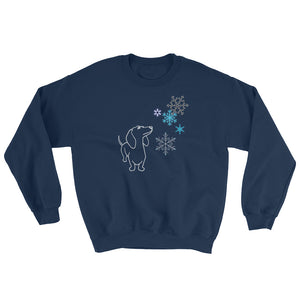 Dachshund Snowflakes - Sweatshirt - WeeShopyDog