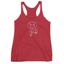 Load image into Gallery viewer, Dachshund Play - Women&#39;s Tank Top - WeeShopyDog
