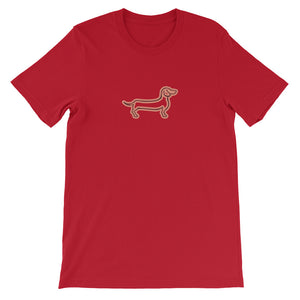 Dachshund Line - Unisex/Men's T-shirt - WeeShopyDog