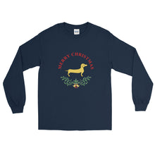Load image into Gallery viewer, Dachshund Merry Christmas II - Long Sleeve T-Shirt - WeeShopyDog
