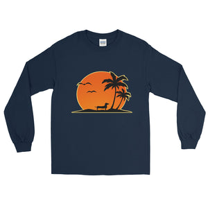 Dachshund Palm Tree - Long Sleeve T-Shirt - WeeShopyDog