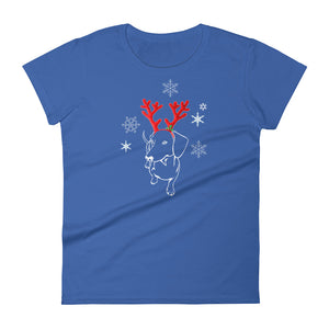 Dachshund Christmas Moose - Women's T-shirt - WeeShopyDog