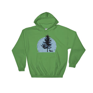 Dachshund Christmas Tree - Hooded Sweatshirt - WeeShopyDog