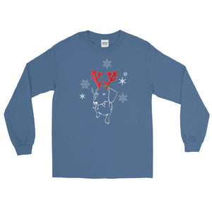 Dachshund Christmas Moose - Long Sleeve T-Shirt - WeeShopyDog
