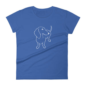 Dachshund Shy - Women's T-shirt - WeeShopyDog