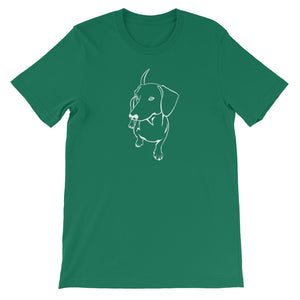 Dachshund Cute - Unisex/Men's T-shirt - WeeShopyDog
