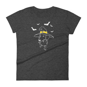 Dachshund Halloween Bats - Women's T-shirt - WeeShopyDog