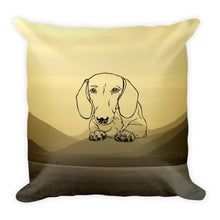 Load image into Gallery viewer, Dachshund Paw Desert - Square Pillow - WeeShopyDog
