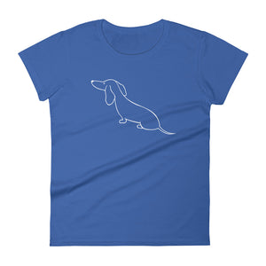 Dachshund View - Women's T-shirt - WeeShopyDog