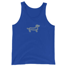 Load image into Gallery viewer, Dachshund Line - Unisex/Men&#39;s Tank Top - WeeShopyDog
