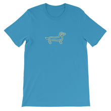 Load image into Gallery viewer, Dachshund Line - Unisex/Men&#39;s T-shirt - WeeShopyDog
