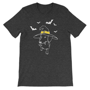 Dachshund Halloween Bats - Unisex/Men's T-shirt - WeeShopyDog