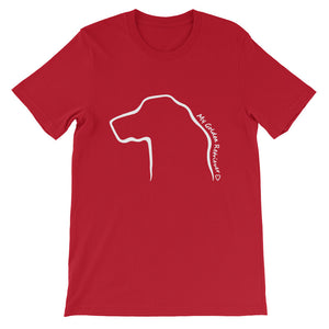 My Golden Retriever Outline - Unisex/Men's T-shirt - WeeShopyDog