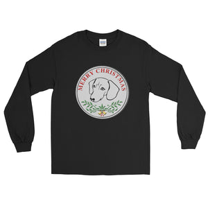 Dachshund Merry Christmas - Long Sleeve T-Shirt - WeeShopyDog