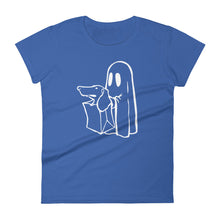 Load image into Gallery viewer, Dachshund Halloween Boo - Women&#39;s T-shirt - WeeShopyDog
