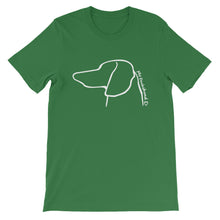 Load image into Gallery viewer, My Dachshund Outline - Unisex/Men&#39;s T-shirt - WeeShopyDog
