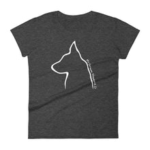 Load image into Gallery viewer, My German Shepherd Outline - Women&#39;s T-shirt - WeeShopyDog
