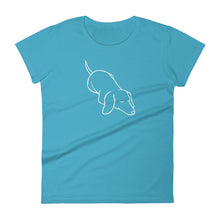Load image into Gallery viewer, Dachshund Sleep - Women&#39;s T-shirt - WeeShopyDog
