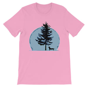 Dachshund Christmas Tree - Unisex/Men's T-shirt - WeeShopyDog