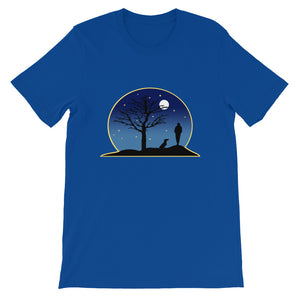Dachshund Moon - Unisex/Men's T-shirt - WeeShopyDog