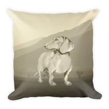 Load image into Gallery viewer, Dachshund Desert - Square Pillow - WeeShopyDog
