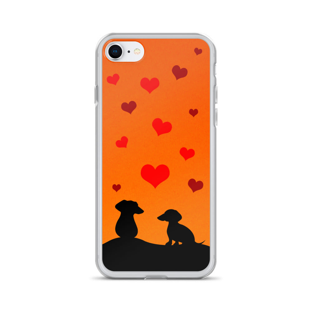 Dachshund In Love - iPhone Case - WeeShopyDog