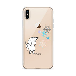 Dachshund Snowflakes - iPhone Case - WeeShopyDog