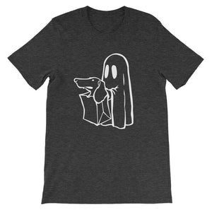 Dachshund Halloween Boo - Unisex/Men's T-shirt - WeeShopyDog