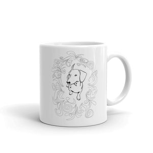 Dachshund Cute Flower - Mug - WeeShopyDog