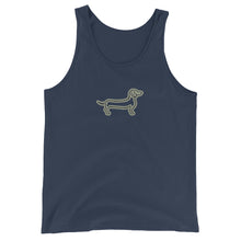 Load image into Gallery viewer, Dachshund Line - Unisex/Men&#39;s Tank Top - WeeShopyDog
