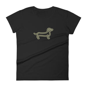 Dachshund Line - Women's T-shirt - WeeShopyDog