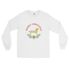 Load image into Gallery viewer, Dachshund Merry Christmas II - Long Sleeve T-Shirt - WeeShopyDog
