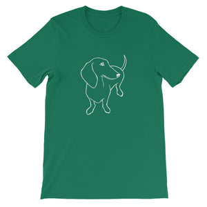 Dachshund Shy - Unisex/Men's T-shirt - WeeShopyDog