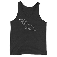 Load image into Gallery viewer, Dachshund View - Unisex/Men&#39;s Tank Top - WeeShopyDog
