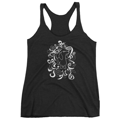 Dachshund Flower - Women's Tank Top - WeeShopyDog